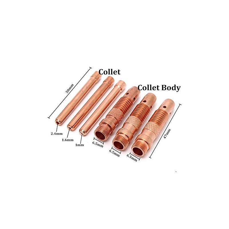 Alffun 17pcs welder TIG welding torch Collet Body nozzle kit