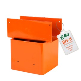 Ellis Manufacturing Company - Beam Holder for 6x6 Post - Supports 4x4 or 4x6 Cross Beam - Metal Shelf, Wall Mount Bracket for Construction, Garage, & Shelving Applications