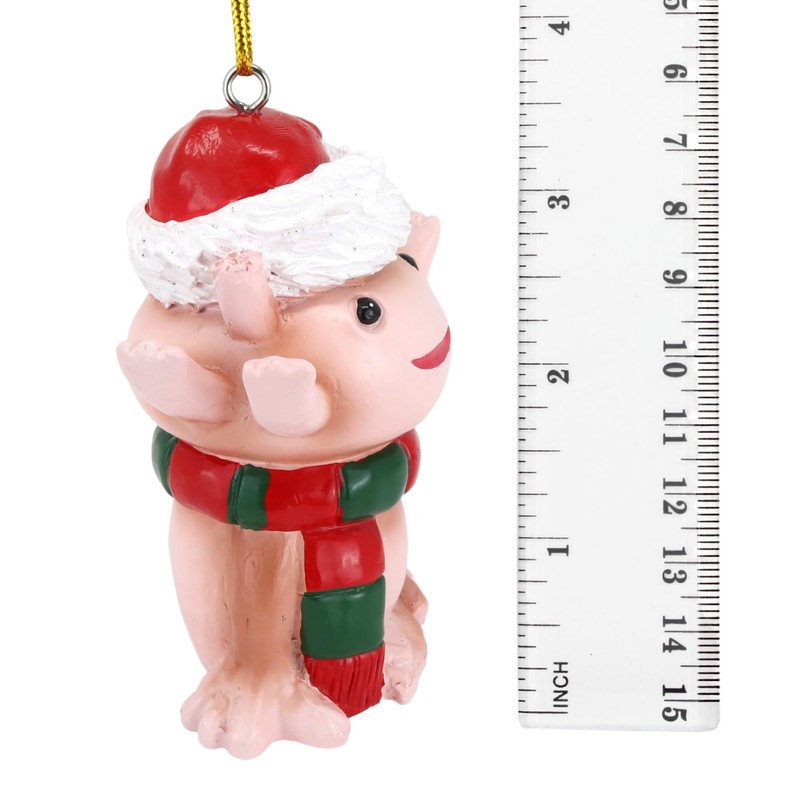 Axolotl Christmas Tree Ornament, Cute and Festive Holiday Accessory, 3.5