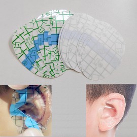 Taicols Baby Shower Ear Stickers, 100 Pcs Waterproof Ear Stickers, Newborn Waterproof Ear Cap Disposable Ear Covers Ear Protection for Shower Bathing Swimming Surfing Water Sports Ear Protector(S)