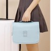 Travel Toiletry Bag, Waterproof Organiser with Multiple Compartments and Hook，Hanging。