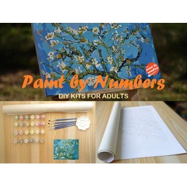 Starry Night - Van Gogh - Paint by Number Kit - 16"x20" (40x50cm) - DIY Acrylic Painting Home Decor