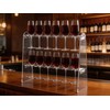 SOVQUEST Acrylic Stemware Rack, 2 Tier 12 Slot Trapezoid Champagne