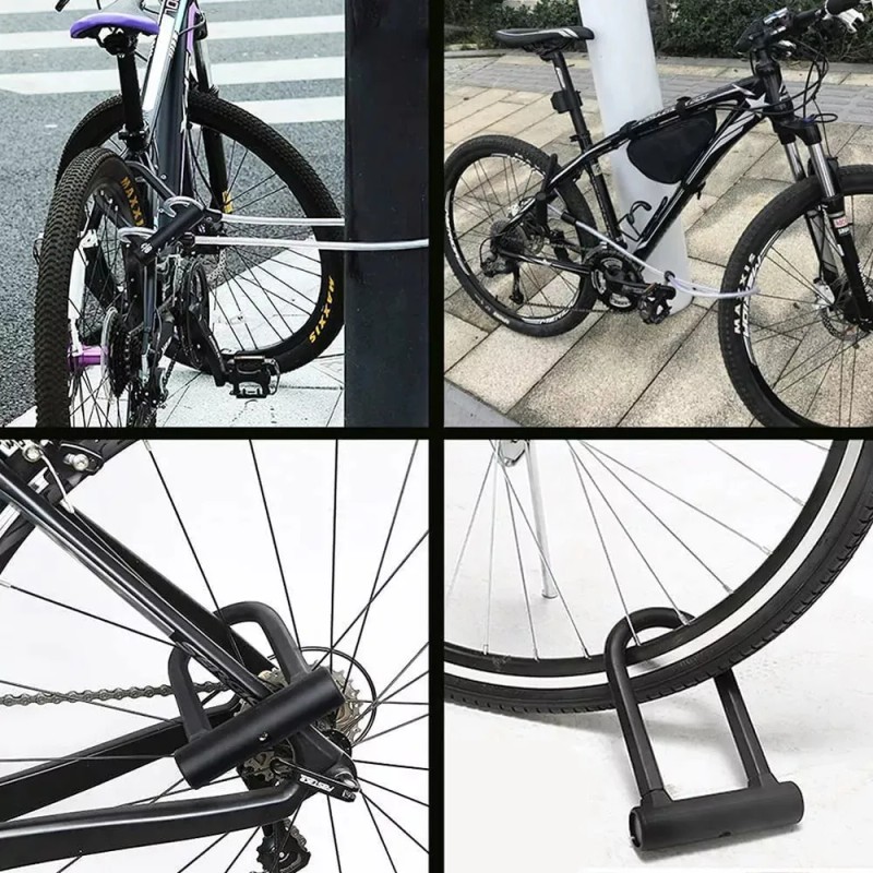 Candado Tipo U Para Bicicleta Seguridad Con 3 Llave 3pcs