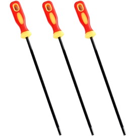 3 Pieces Chainsaw Chain Sharpening File,Professional Round Chainsaw Sharpener for Chainsaw Chain,3 Sizes Round Chain Saw Sharpener File with Non-slip Handle,Suitable for Chainsaw Chain