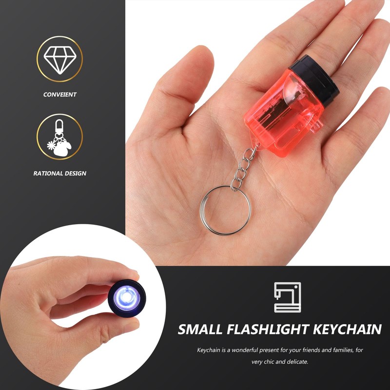 Indrnif Mini Torch Key Ring Small Teenagers Torch 4 cm