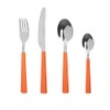 Generico 1 Set of 16 Stripe Cutlery 18/0 Orange, Stainless