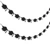 Vofrise Graduation Decorations Class of 2025 Black Graduation Banner Pre-Strung