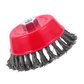 FELTECHELECTR Twisted Knotted Wire Cup Brush Wire Cup Brush for Grinder for Cleaning Mold