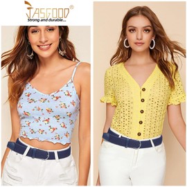 Mens Belt-Elastic Braided Stretch Belt with Covered Leather Buckle for Jeans Woven Trouser Belts for Men and Women,Blue,Fit Waist Size 37"-41"