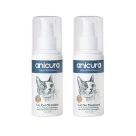 Anicura Cat Skin Ointment – soothes dry, itchy skin, hot spots, eczema & allergies. Reduces scratching & licking. Gentle for sensitive cats. Value bundle (2 x 100ml Pack)