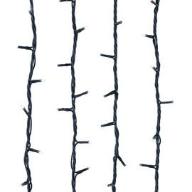 Kurt Adler 16.5-Foot UL 100-Light 3MM Cool White Twinkle LED Green Wire Jingle Bright Light Set