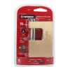 Hermex COR-75 Anti-Pry Padlock, 75mm, Traditional Keyed Brass Body