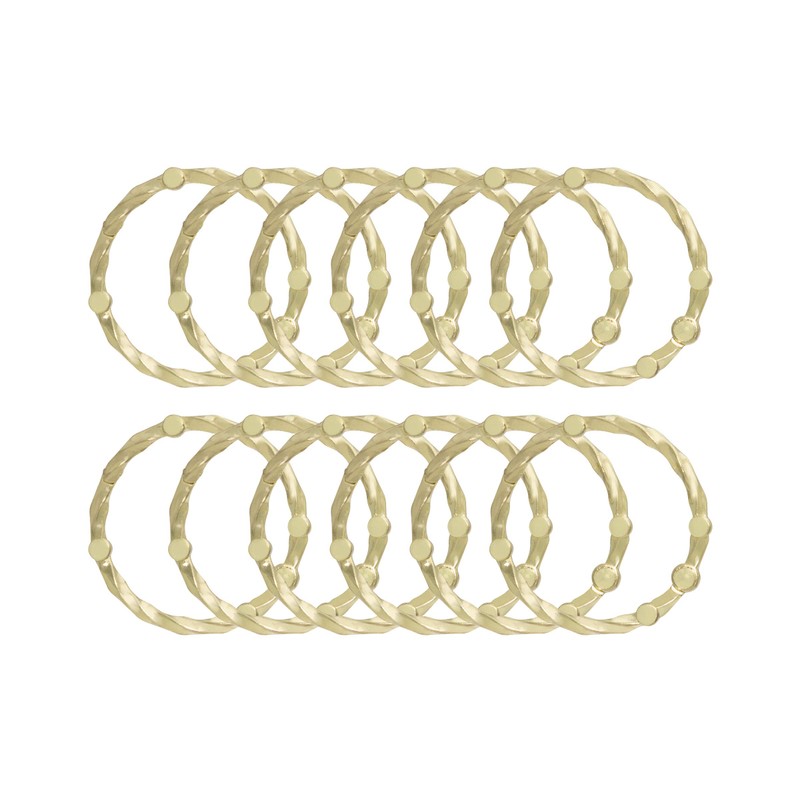 Utopia Alley Shower Hooks - Shower Curtain Rings for Bathroom