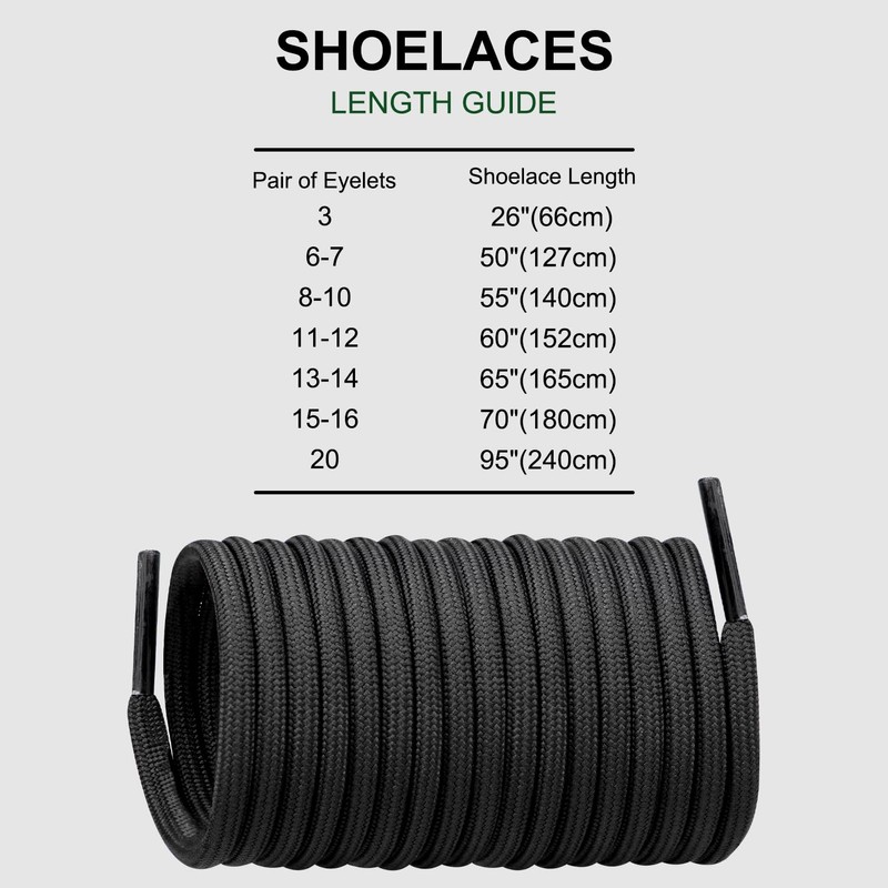 Shoelaces for Doc Martens Boots Round Shoe Laces Replacement Shoes