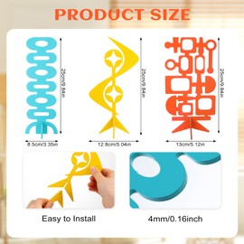 Yousoontic 3 Pcs Mid Century Modern Table Decor Atomic Bulb Atomic Stars Geometric Shapes Accent Sculpture Wooden Mid Century Modern Decorative Aesthetic Decor for Home Living Room Table Centerpieces