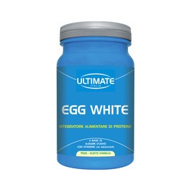 Ultimate Italia Egg White – Proteine di Albume dell'Uovo - Integratore Alimentare di Proteine a Base di Albume d'Uovo – con Vitamine B2 e B6 – Nutre la Massa Magra - Gusto Vaniglia, 750 G