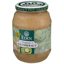 Eden Organic Sauerkraut, 32 oz Glass Jar, Fine Cut