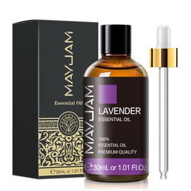 Mayjam Essential Oils, Lavender, 1.0 fl oz (30 ml), Massage Oil, Aroma Oil, Essential Oil, 100% Natural, Gift
