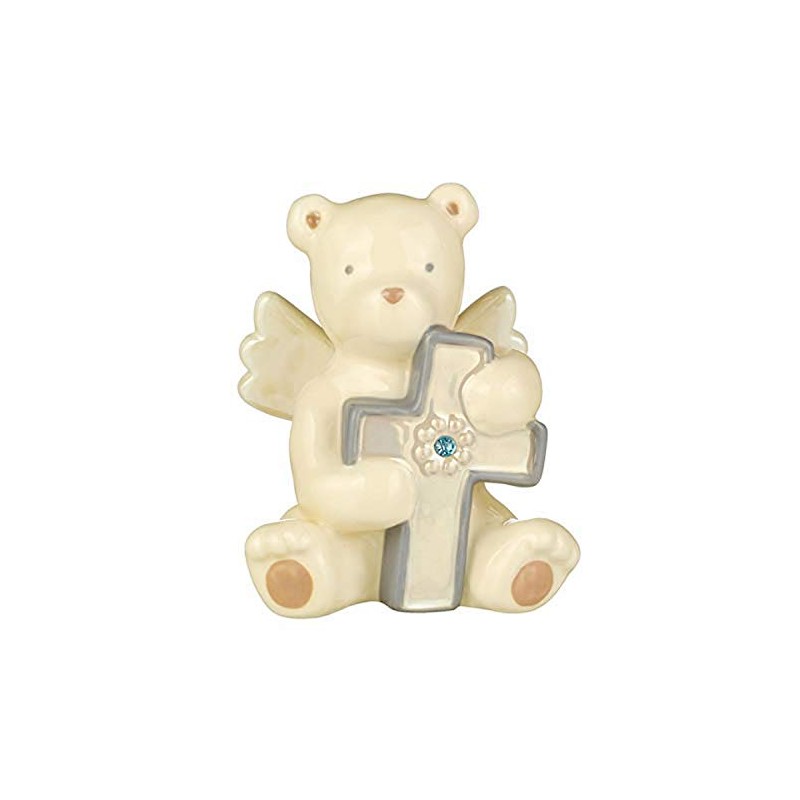 Grasslands Road March Bear Angel with Cross Decorative Display, 3