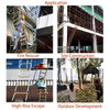 13ft Fire Escape Rope Ladder Emergency Fire Ladders Fire Escape