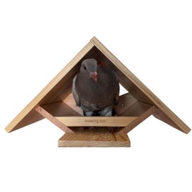 DIY Wooden Dove Nesting Box - Birdhouses for Outdoor Use, Small Birdhouses for Mourning Doves and Other Small Birds, Durable Pine Wood, by Decoribles