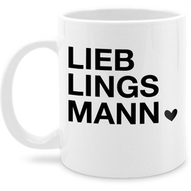 Tasse Tassen 325ml - Freund & Freundin - Lieblingsmann Geschenk Valentinstag für Ihn I Valentinstagsgeschenk Männer Weihnachts Geschenke Partner - 325 ml - Weiß - valentinstagstassen