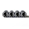 Bigfoot Sasquatch Walking (Gray Background) Tire Valve Stem Caps -
