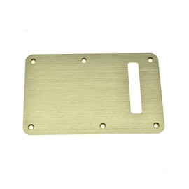 Dopro Aluminum Anodized Modern ST Strat Back Plate Tremolo Trem Cavity Cover for American/Mexican FD Stratocaster Gold