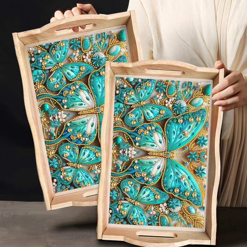 ARTopet DIY Diamond Art Painting Creative Design Handmade Wooden Serving
