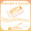20 Pcs Double Grip Metal Snap Hair Clips for Women/Girls,Small