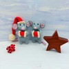 Crochet Pattern - Christmas Mice - Printed A5 Mouse Toy