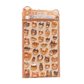 3D Bond Drop Sticker Bon Drop Poop 3D Planner Decorative Sticker Multi Purpose Character Design (137-2)