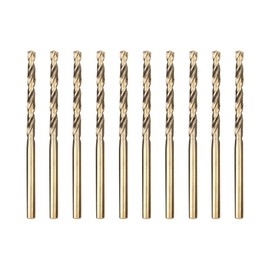 Meccion HSS Cobalt Jobber Drill Bit 10pcs 3.2mm Twist Drill Bit for Drilling Stainless Steel and Metal