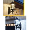 GYDZ Outdoor Solar Wall Light with Dusk to Dawn Photocell,