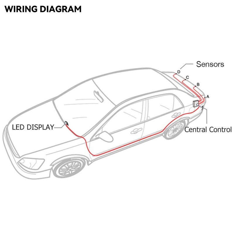 Rear Sensor Corner Sensor Parking Distance Control Sensor LED Distance