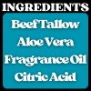 Bar Soap, Beef Tallow, Kiwi Berries, Handcrafted, All Natural, 5-6