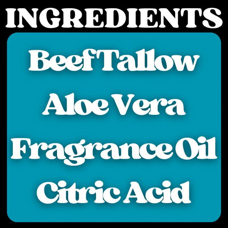 Bar Soap, Beef Tallow, Kiwi Berries, Handcrafted, All Natural, 5-6