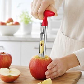 Stainless Steel Apple Corer for Kitchen Prep – 304 Steel Fruit Core Remover with Ergonomic Handle for Apples, Pears & More