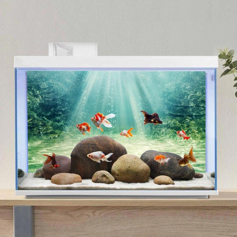 AWERT 60x24 inches Aquarium Background Aquatic Plant Bubble Underwater Ocean