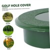 KICHOUSE 2pcs Golf Hole Cup Covers Portable Golfing Accessories Durable