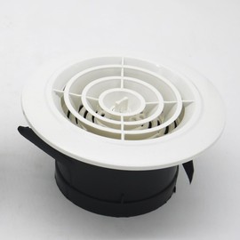 Sugarello Ventilation Duct Cover, Ventilation Inlet, Round Type, Register, Rotary Opening/Closing Type, Air Circulation, Ventilation Components, Ventilation, Indoor Ventilation, Anti-Mildew, 24 Hour