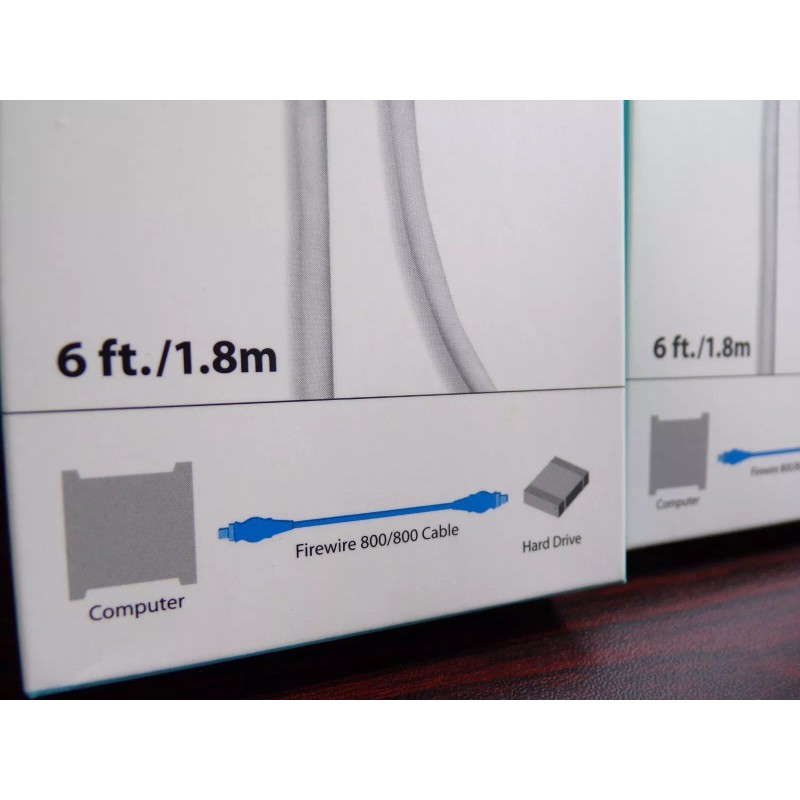 Belkin 2PK Belkin Firewire 800/800 9-Pin To 9-Pin Cable (G)