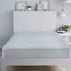 Fusion Silver Brushed Cotton Single Fitted Sheet - 90 x