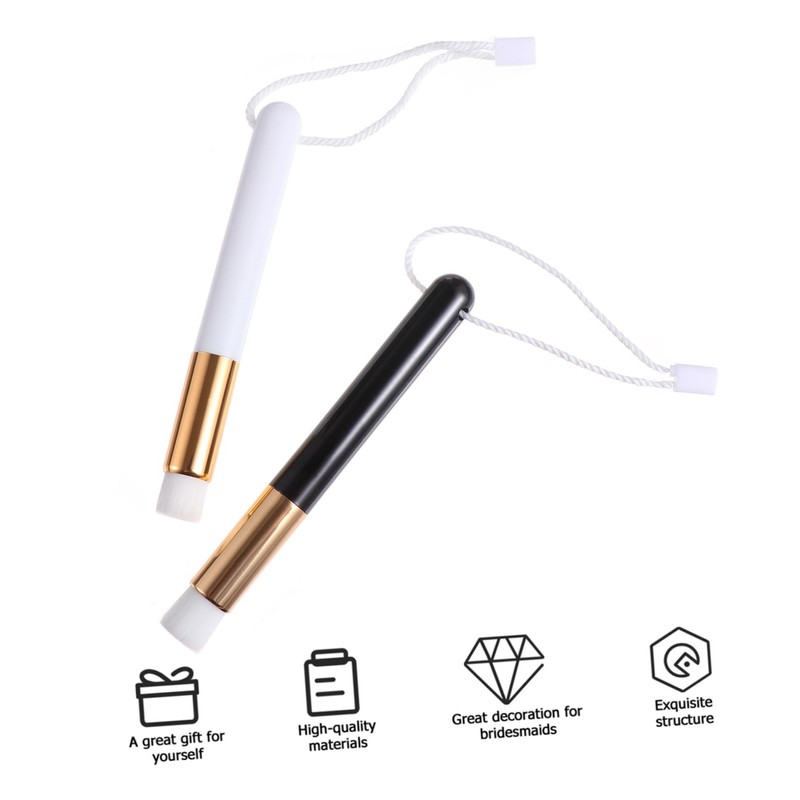 PACKOVE 2PCS Mascara Wands Eyelash Brush Premium Cosmetic Brushes for