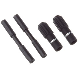 Jagwire Mini Inline Alloy Rubber Coat Adjuster, Black