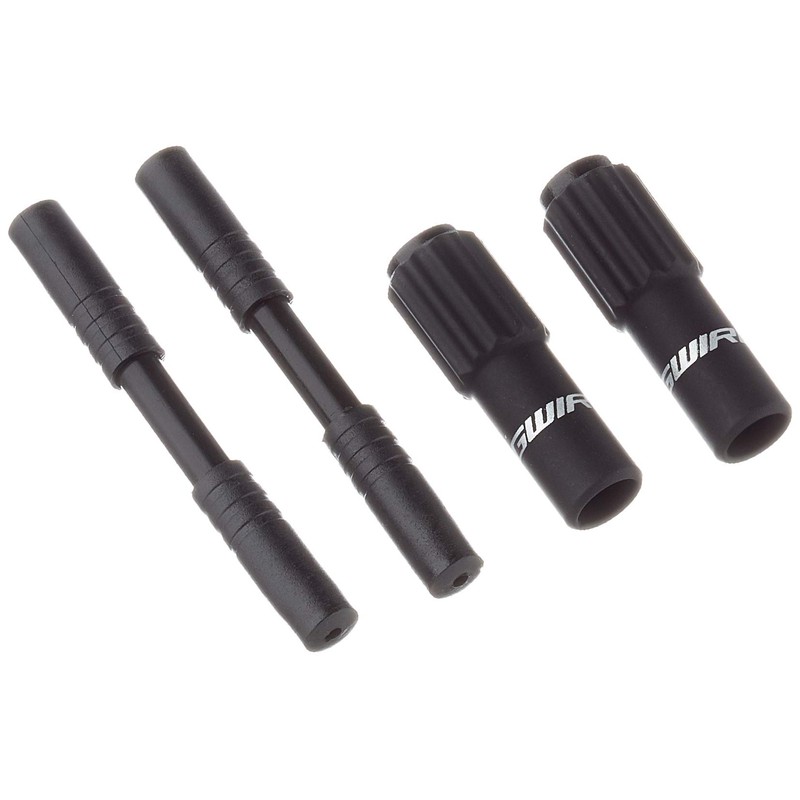 Jagwire Mini Inline Alloy Rubber Coat Adjuster, Black