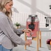ZPirates Drink Dispenser Bamboo Stand/Holder - Adjustable, Holds Dispensers for
