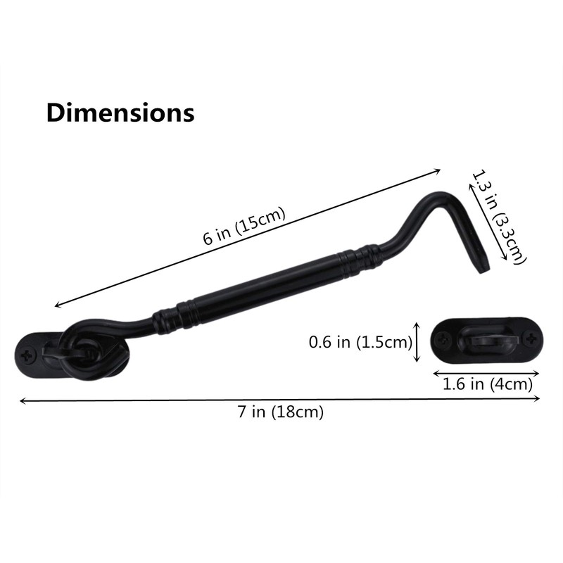 Runningfish Heavy Duty Copper Door Latch gate latches Rustic Design