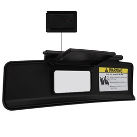 ECCPP Left Driver Side Sun Visor Assembly without Sunroof Black Fits For 2006-2015 For Mazda MX-5 Miata(NE5169320D02)